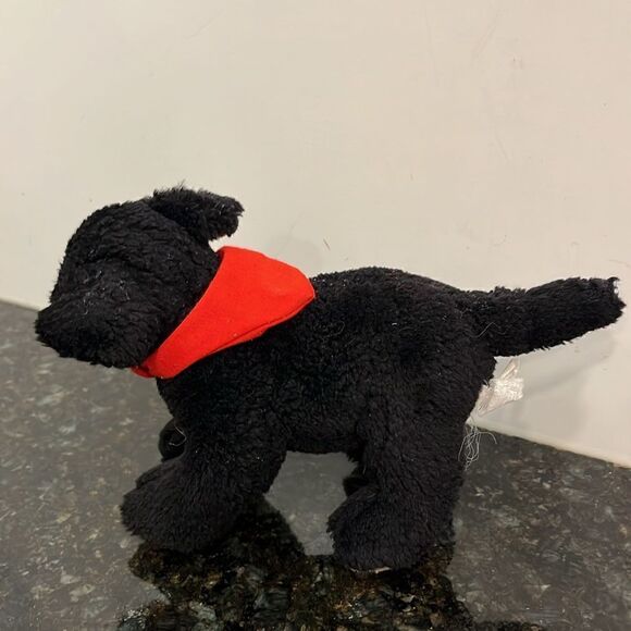 Build A Bear Accessory Mini Black Lab Puppy Dog Red Bandana w/ Magnet 6” P10 - Picture 4 of 6